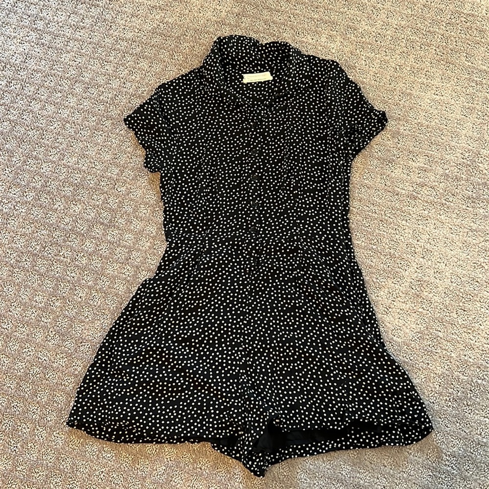 urban outfitters polka square romper